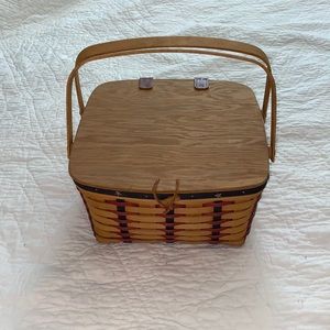 Longaberger Picnic Basket With Stars